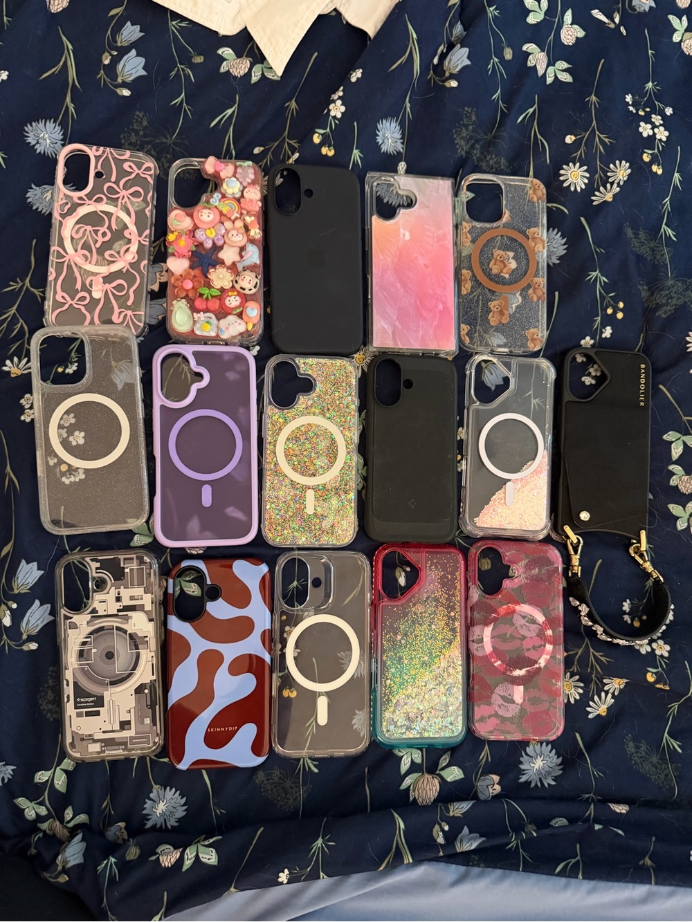 Assorted Pink and Black Phone Cases with MagSafe Compatibility - Multiple Styles
